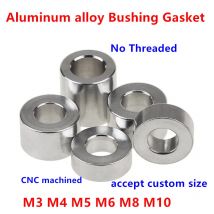 5/10 Stück M3 M4 M5 M6 M8 M10 Aluminiumbuchse Unterlegscheibendichtung rund hohl kein Gewinde Abstandshalter Abstandshalter Dicke 2/3/4/5/6/8/10/12/30 mm