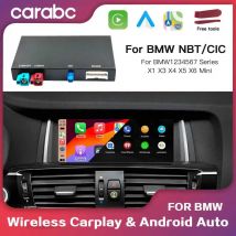 CARABC Bezprzewodowy CarPlay dla BMW MINI F30 F31 F20 F21 F10 F01 X5 E70 X3 F25 System NBT CIC Android Auto Moduł Integracji OEM