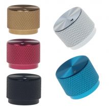 Massiv bearbeitetes Metall, Aluminium, Drehgeber, Potentiometer, Lautstärkeschalter, Knöpfe, Verstärker, Steuerung, Lautstärkeregler