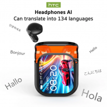 [Tela Ultra HD] Auricolari HTC NE20 Bluetooth V6 TWS Cuffie wireless sportive Traduttore AI Auricolari In-Ear con riduzione del rumore Microfono