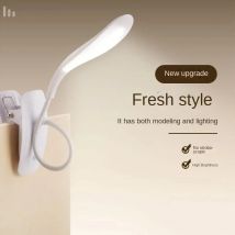 Lampa biurkowa z kaczym dziobem ładowana przez USB Trzy poziomy ściemniania dotykowego Sypialnia Lampka nocna LED Ochrona oczu Nauka Lampa biurkowa z klipsem Lampa do książek