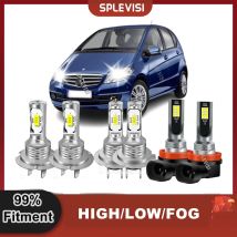 Auto HA CONDOTTO LA Luce Abbagliante Fascio Basso Fendinebbia 6000K Bianco Per Mercedes Classe A W169 2004-2012 2005 2006 2007 2008 2009 2010