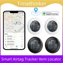 Timethinker Bluetooth GPS Tracker Smart Tag Airtag Work with Apple Find My APP ITag  Locator Air Tags Pet Key Finder for iOS