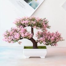 Sztuczne rośliny Bonsai Małe drzewo Doniczka Fałszywe rośliny Kwiaty doniczkowe Ozdoby do dekoracji