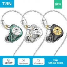 TRN ST1 PRO auricolare In-Ear 1DD 1BA Driver ibrido cablato con interruttore di sintonia cuffie con cancellazione auricolari HIFI cuffie per basso