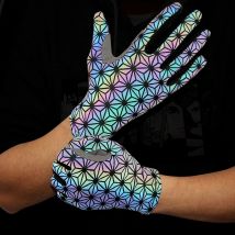 Sportliche Leuchtende Fahrradhandschuhe für Männer und Frauen Outdoor-Sport Leuchtende Bike-Handschuhe