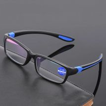 Okulary do czytania mężczyźni kobiety sportowe okulary blokujące niebieskie światło okulary do czytania czarne czerwone TR90 ramka okulary do starczowzroczności +100 do +400 okularów