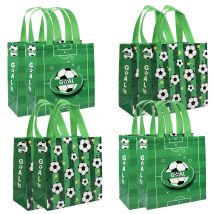 5/10 Stück Sport-Themen Fußball-Geschenktüten, Vlies-Einkaufstaschen, Geburtstagsgeschenke für Jungen, Gastgeschenke für Süßigkeiten-Verpackung
