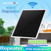 Ripetitore WIFI esterno solare LS VISION, gamma wi-fi resistente alle intemperie Extender-2.4GHz ripetitore segnale Internet Wireless batteria 20000mAh