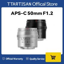 TTArtisan 50 mm F1.2 Porträtkameraobjektiv mit großer Blende für Sony E-Mount FUJIfilm X Canon M Nikon Z Panasonic Olympus M43 Objektiv