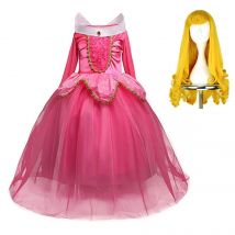 Mädchen Aurora Kleid Dornröschen Kostüm Kinder Prinzessinnenkleid Halloween Geburtstag Party Outfit Kleidung
