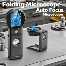 Microscopio digitale elettronico da 2,0 pollici Ingrandimento 2MP 500X Lente d'ingrandimento video pieghevole per saldatura PCB e strumento di gioielli