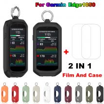 Silikonhülle + Filme für Garmin Edge 1050, Zubehör, Displayschutzfolie und weicher Schutz, vollständige Hülle
