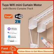 Tuya WiFi 2N Smart Mini Motore per tende con tende elettriche personalizzate Binario RF remoto Alexa Yandex Alice Voice Contorl