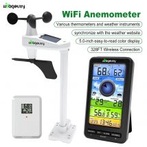2025 WiFi Anemometer Weather Station Digital Thermometer Hygrometer With Indoor/Outdoor Wind Speed/Direction Sensor For home