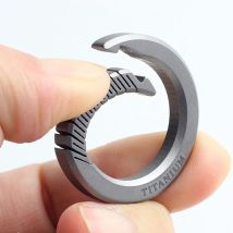 Echte Titan Schlüssel bund Luxus Auto Schlüssel ring Halter für Männer Frauen leichte edc Schmuck Schlüssel anhänger Spin Zubehör Gadgets Geschenk