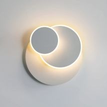 Luces de pared LED para interiores modernas, 15W Creative Eclipse 3 en 1 Lámpara de pared decorativa, 350 °   Aplique de pared giratorio, accesorios de iluminación