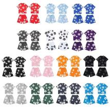 DENIM TEARS Sommer Bestseller Europäische und Amerikanische Mode Hip-Hop Bedrucktes Kurzarm-Set High Street Loose Sportswear