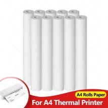 Carta termica A4 20 rotoli di carta per stampa termica 210 * 30mm per rotoli di carta per stampante A4 Wireless Bluetooth A40 ad asciugatura rapida