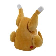 Lustige Truthahn-Hüte, Huhn-Gobbler-Kostüme, Zubehör, Plüsch-Kopfbedeckung, Cosplay-Requisiten für Urlaub, Weihnachten, Halloween, Erntedankfest