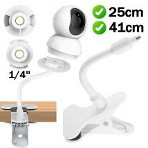 25 cm/41 cm flexibler Monitor-Clip, kein Stanzen, Webcam-Ständer für universelle 1/4 Zoll Schraube, Babyphone-Kamera-Klemmhalterung