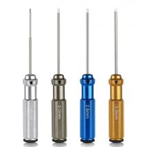 4-teiliges hochwertiges TiNi-Sechskantschraubendreher-Set – 1,5 mm/2 mm/2,5 mm/3,0 mm Titannitrid-Schraubendreher-Schraubenschlüssel für RC-Hubschrauber