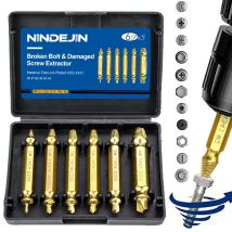 NINDEJIN 4/5/6pcs Danneggiato Screw Extractor Punta Del Trapano Extractor Drill Set Rotto Velocità Fuori Bullone Estrattore Bullone Della Vite Prigioniera Remover Strumento