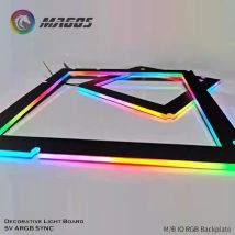 M/B IO RGB Backplate, Decorative Light Board 5V ARGB SYNC, Lighthouse Desktop ATX Motherboard Light-emitting Back Light
