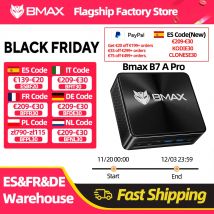 BMAX B7 A Pro Mini Pc AMD Ryzen 5 7430U Processore AMD Radeon Grafica 16 GB di RAM 512 GB SSD Windows 11 USB HDMI Tipo-C mini pc