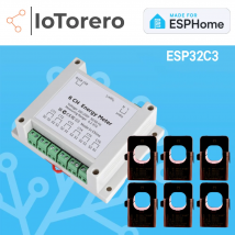 Der IoTorero ist für den 6-Kanal-Energiezähler ESPHome hergestellt, funktioniert mit Home Assistant
