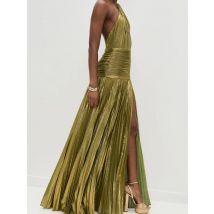 Luxurious Women Corset Party Cocktail Dress Sexy Off Shoulder Halter Folds Slit Guest Celebrity Long Dress Celebrity Prom Gown