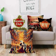 Kissenbezüge Cartoon Sofa H-HavanaS Club Dekoratives Zuhause Doppelseitiger Druck Kurzer Plüsch Niedlicher Kissenbezug