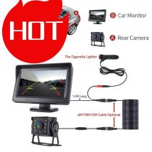 Parkplatz Reverse Backup Auto Rückansicht Kamera CCD HD mit Monitor 4,3 Zoll HD Bildschirm LED Sicherheit für BUS Lkw RV Anhänger