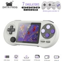 DATA FROG SF2000 Portable Handheld Game Console 3 Inch IPS Retro Game Consoles Built-in 6000 Games