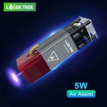Modulo laser LASER TREE 5W con air assist 10W ad alta potenza TTL testa laser a luce blu per macchina da taglio per incisione laser CNC fai da te
