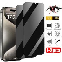 1-2 Stück Sichtschutz für iPhone 15 14 13 12 11 Pro Max Mini gehärtetes Glas für iPhone x xs max xr 6 7 8 15 plus Glas