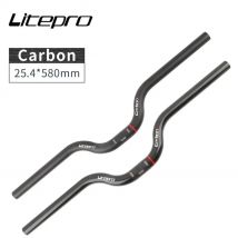 Litepro Fahrrad M Lenker Teile Faltrad Carbon Faser Für Brompton 25,4x580MM Swallow Griff Bar Ultraleicht 105g