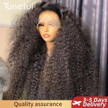 13x6 HD Transparent Lace Front Human Hair Wigs Raw Indian Water Curly Wave 40 Inch Long Jerry Curly Human Hair Frontal Wigs
