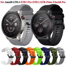 22 mm Silikon-Smartwatch-Armband für Amazfit Balance-Armbänder Amazfit GTR 4 / GTR 3 Pro / GTR 2/Bip 5 Armband