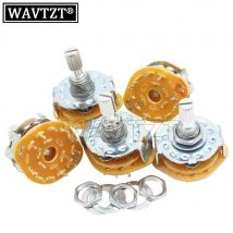 5PCS Band Schalter RS25 2P4T 2P5T 2P6T 3P3T 3P4T Montieren Drehschalter Selector Band Pol Position Knopf