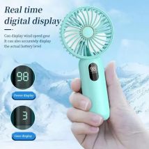 USB wiederauf ladbare Mini-Hand ventilator Studenten wohnheim Outdoor High Wind tragbare Stumm schalt ventilator