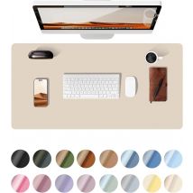 Tappetino per mouse grande, tappetino da scrivania, protezione per tappetino da scrivania in pelle, assorbente da scrivania in pelle PU antiscivolo, tappetino da scrivania per laptop