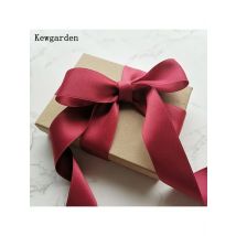 Kewgarden Cotton Satin Ribbons 4cm 1.5" DIY Hairbow Accessories Handmade Tape Carfts Gift Packing Materials 5 Meters