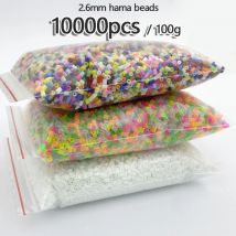100g/2,6mm Mini Perler Hama Perlen Kinder DIY Spielzeug Farbmischung weiß schwarz Farbe Sicherungs perlen Lernspiel zeug für Kinder