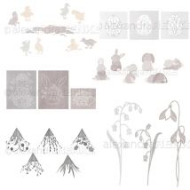 Neuankömmling Presell Ostern stirbt und Stempel für DIY Scrap booking/Fotoalbum dekorative Prägung DIY Papier karten