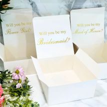 „Will You Be My Bridesmaid“-Aufkleber, Trauzeugen-Antragsaufkleber, Hochzeits-Rollenschild, Vinyl-Aufkleber, NUR als Dekoration für Geschenkboxen
