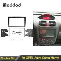 Autoradio-Blende Doppel 2 Din für Opel Corsa C Agila Astra G Combo Vivaro Vectra Tigra Omega B Dash Kit Rahmen Stereo Panel Lünette