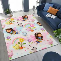 27-Stil Cartoon Gabbys Puppenhaus Mädchen Geschenkteppich für Schlafzimmer Wohnzimmer Sofa Home Fußmatte Dekor, große Kinder rutschfeste Bodenmatte