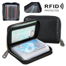 Visitenkartenhalter-Geldbörse für Herren, Bankkarte/Ausweis/Kreditkartenhalter, 22-Bit-Kartenetui, RFID-Blockierung, schützt Hülle, Münzgeldbörse