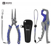 Booms Fishing 8,5 Zoll Zangen und 9,4 Zoll Fischgriff-Angelwerkzeug-Set für Schnurschneider, Hakenentferner, Angelausrüstungsset